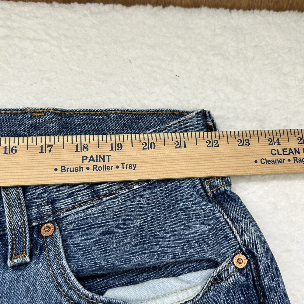 Levis 501 Jeans Mens 44x30 Blue Denim Straight Leg Button Fly Classic